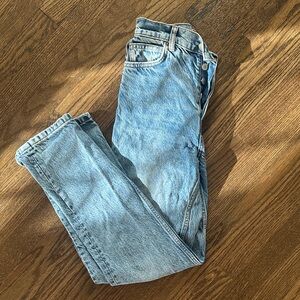 Reformation Light Blue Straight Leg Jeans